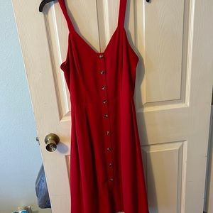 Red picnic dress